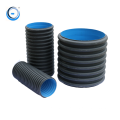 underground large diameter plastic hdpe pipe draining water